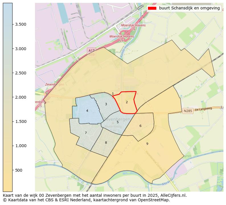 Afbeelding van de buurt Schansdijk en omgeving op de kaart.