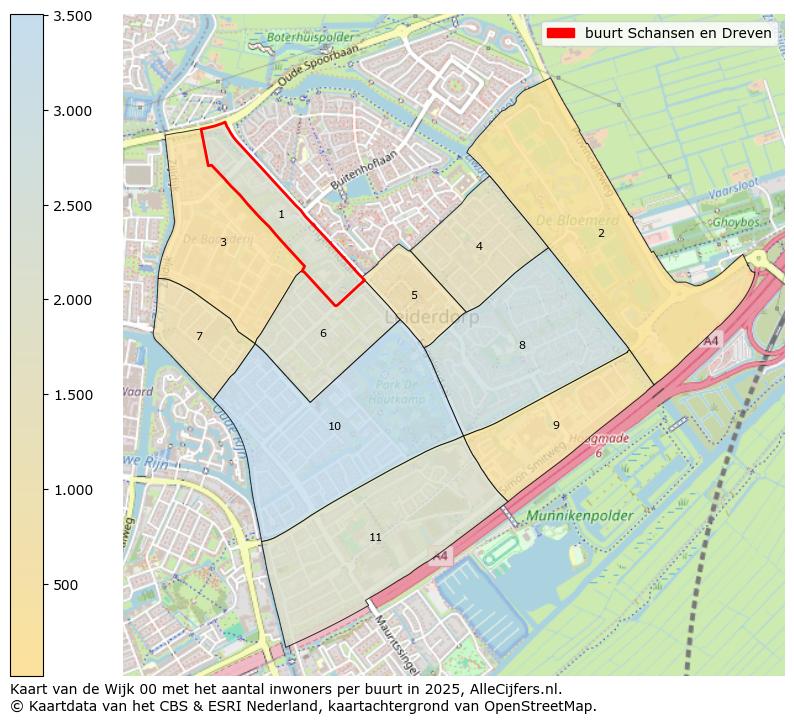 Afbeelding van de buurt Schansen en Dreven op de kaart.