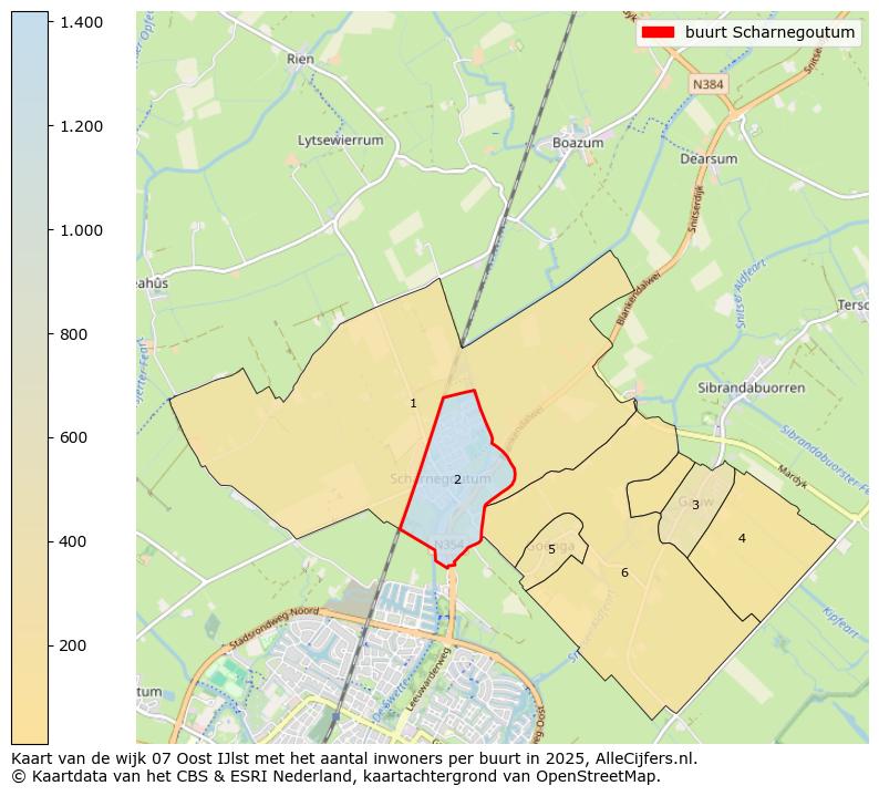 Afbeelding van de buurt Scharnegoutum op de kaart.