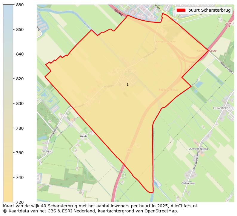 Afbeelding van de buurt Scharsterbrug op de kaart.