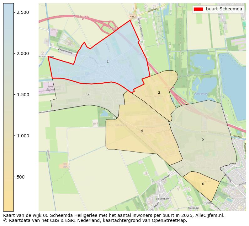 Afbeelding van de buurt Scheemda op de kaart.