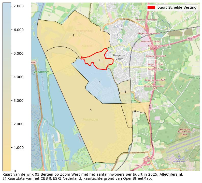 Afbeelding van de buurt Schelde Vesting op de kaart.