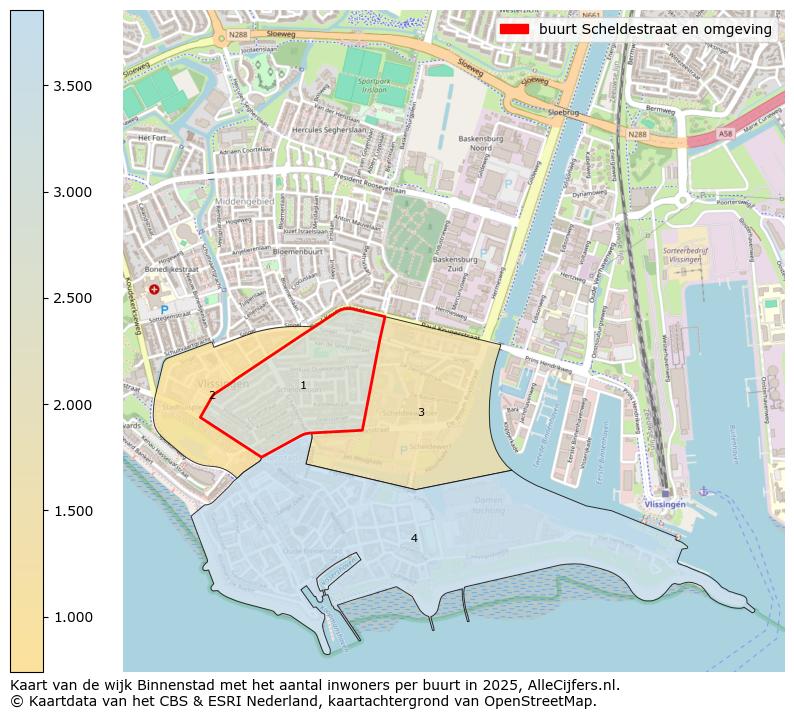 Afbeelding van de buurt Scheldestraat en omgeving op de kaart.
