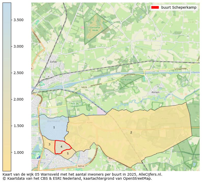 Afbeelding van de buurt Scheperkamp op de kaart.