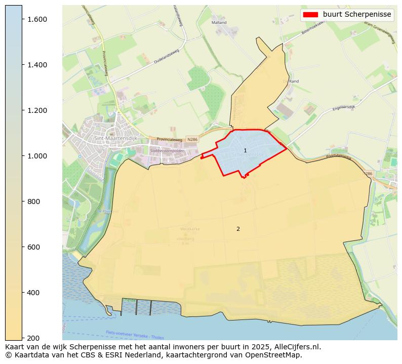 Afbeelding van de buurt Scherpenisse op de kaart.