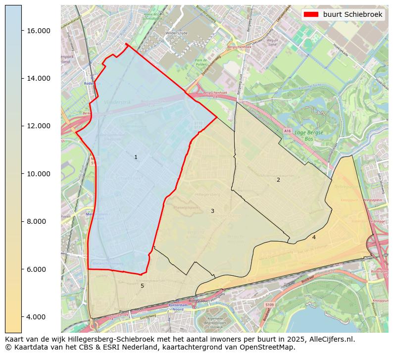 Afbeelding van de buurt Schiebroek op de kaart.