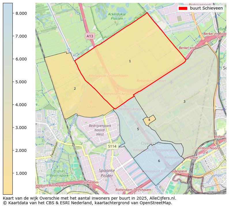 Afbeelding van de buurt Schieveen op de kaart.