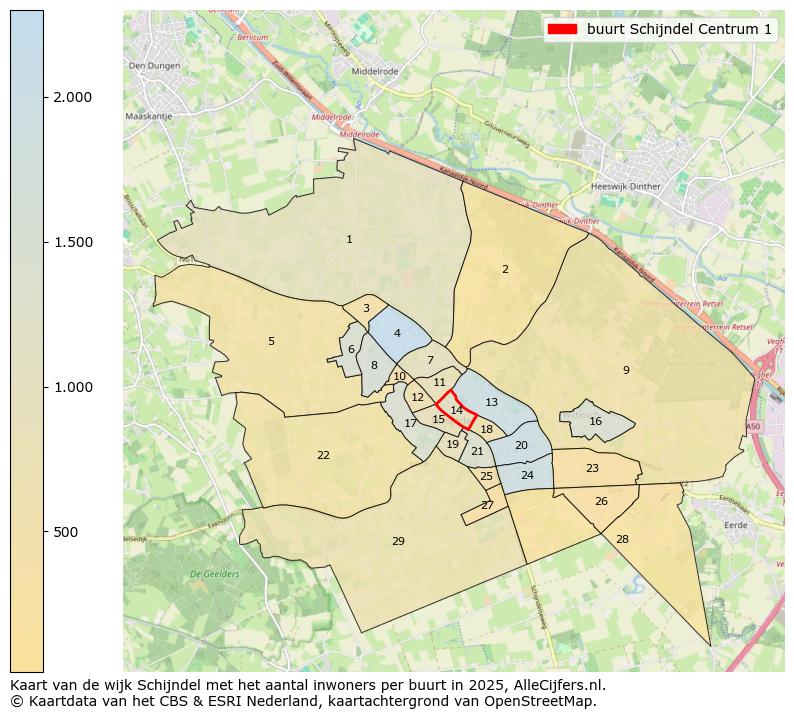 Afbeelding van de buurt Schijndel Centrum 1 op de kaart.