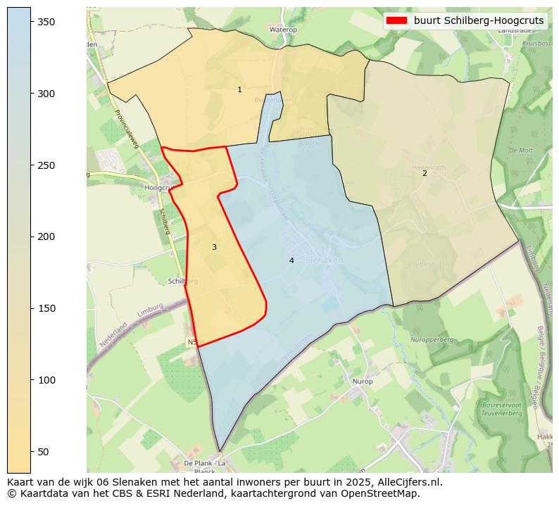 Afbeelding van de buurt Schilberg-Hoogcruts op de kaart.