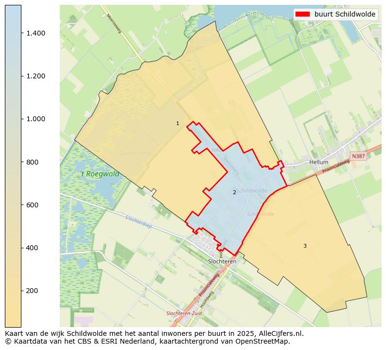 Afbeelding van de buurt Schildwolde op de kaart.