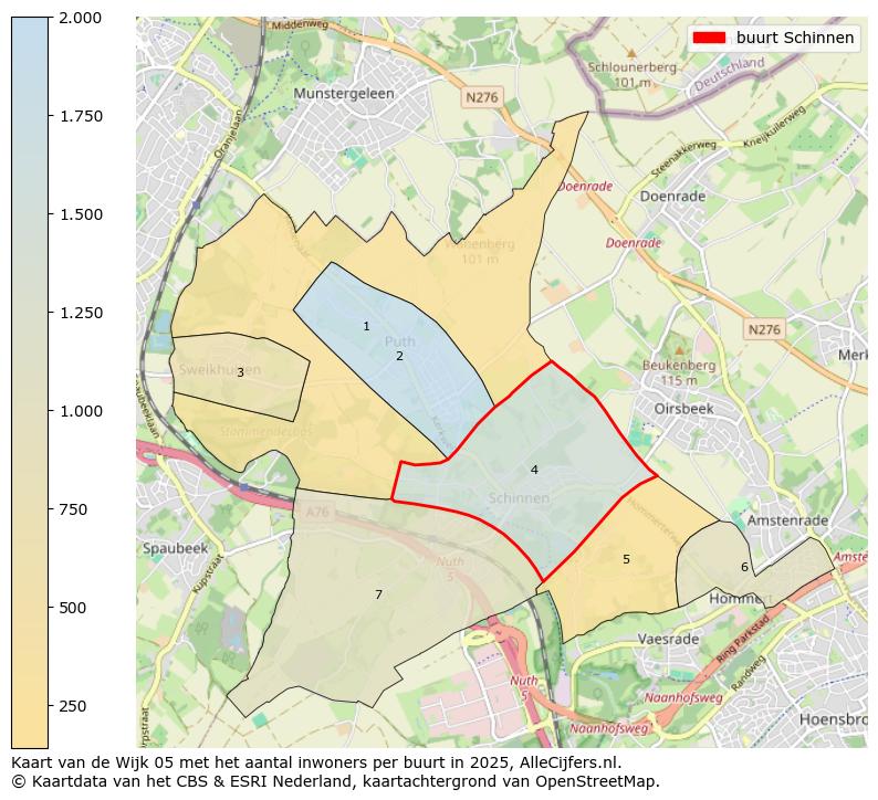 Afbeelding van de buurt Schinnen op de kaart.
