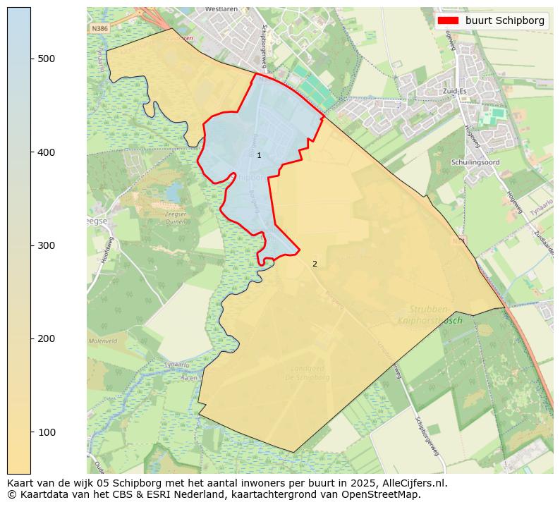 Afbeelding van de buurt Schipborg op de kaart.