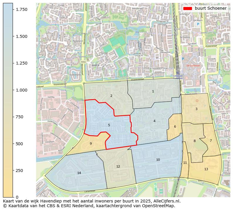 Afbeelding van de buurt Schoener op de kaart.