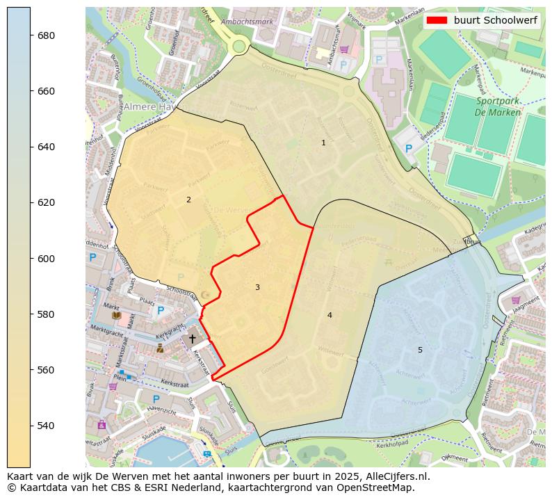 Afbeelding van de buurt Schoolwerf op de kaart.