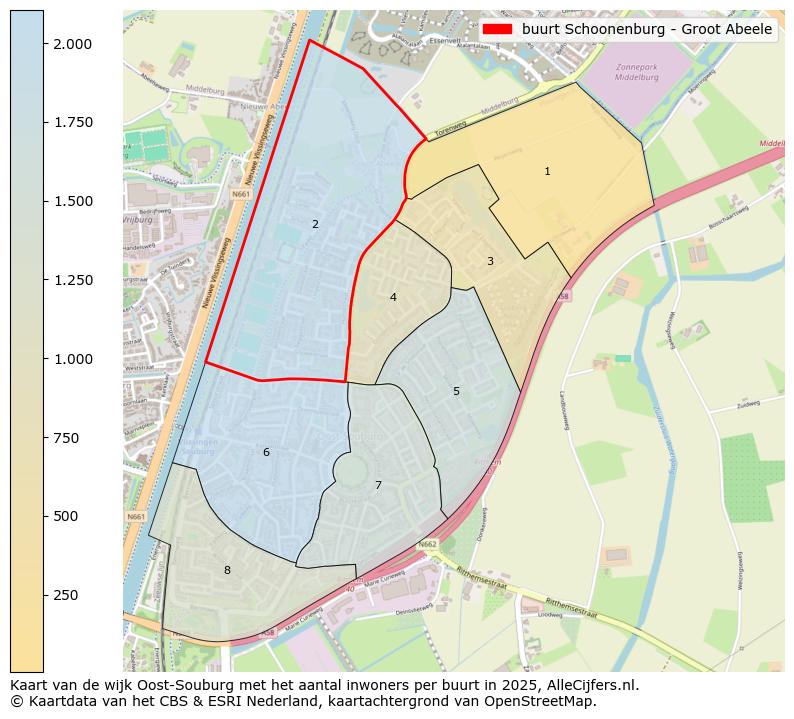 Afbeelding van de buurt Schoonenburg - Groot Abeele op de kaart.