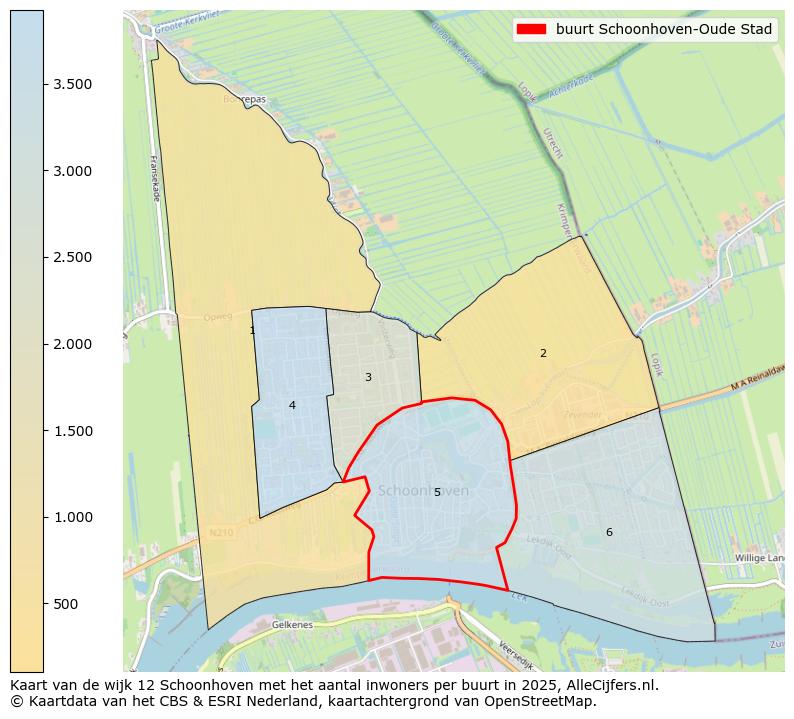 Afbeelding van de buurt Schoonhoven-Oude Stad op de kaart.