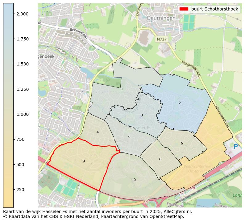 Afbeelding van de buurt Schothorsthoek op de kaart.