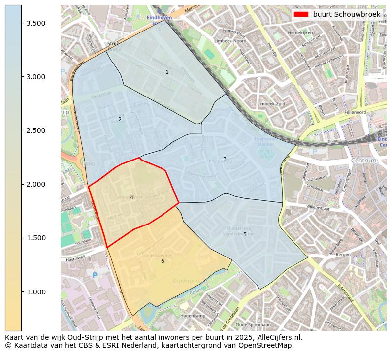 Afbeelding van de buurt Schouwbroek op de kaart.