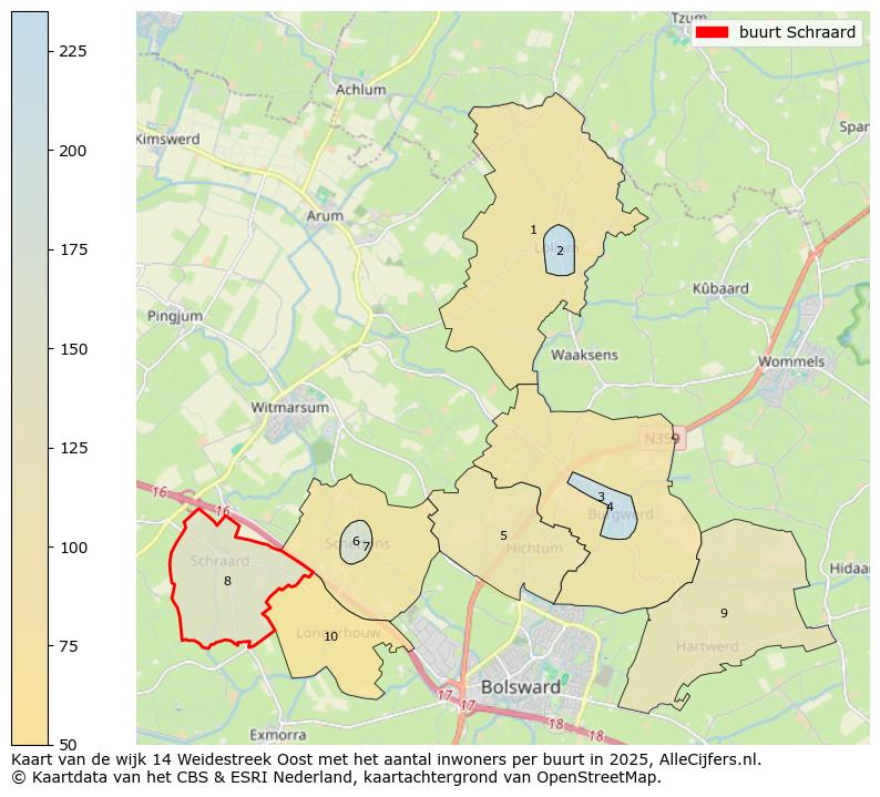 Afbeelding van de buurt Schraard op de kaart.