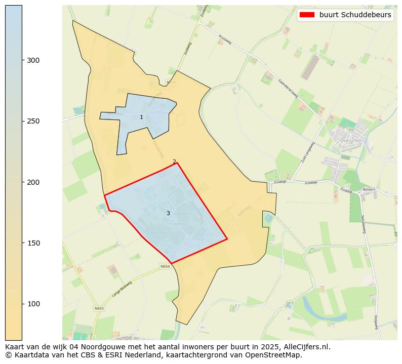 Afbeelding van de buurt Schuddebeurs op de kaart.