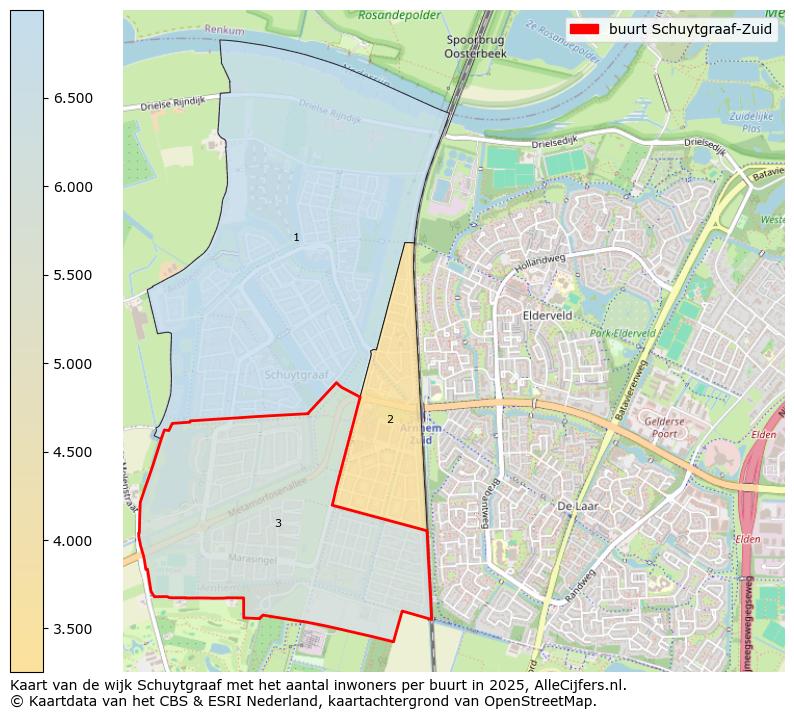 Afbeelding van de buurt Schuytgraaf-Zuid op de kaart.