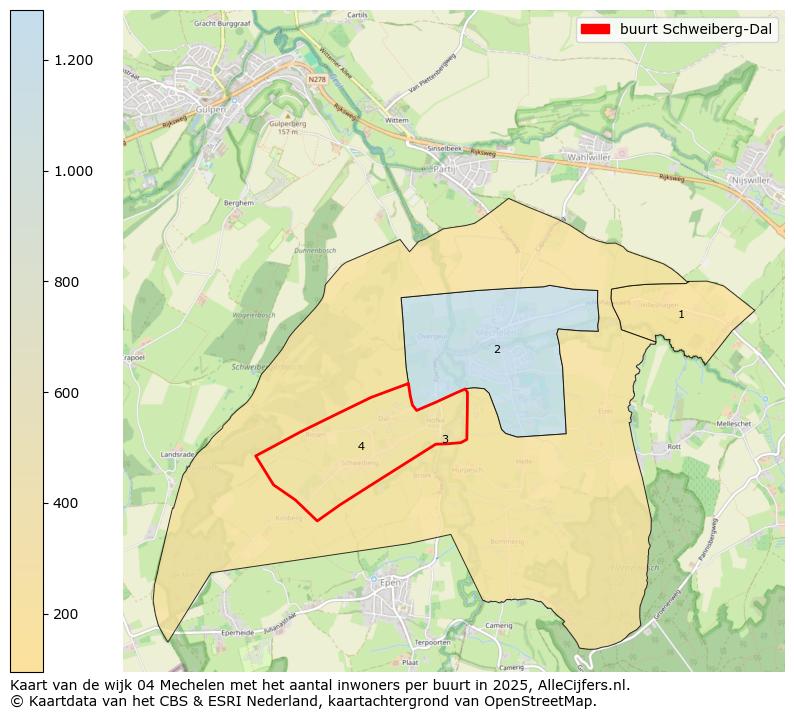 Afbeelding van de buurt Schweiberg-Dal op de kaart.