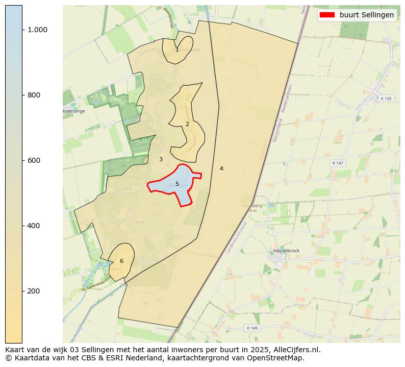 Afbeelding van de buurt Sellingen op de kaart.