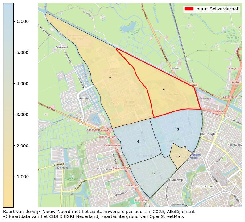 Afbeelding van de buurt Selwerderhof op de kaart.
