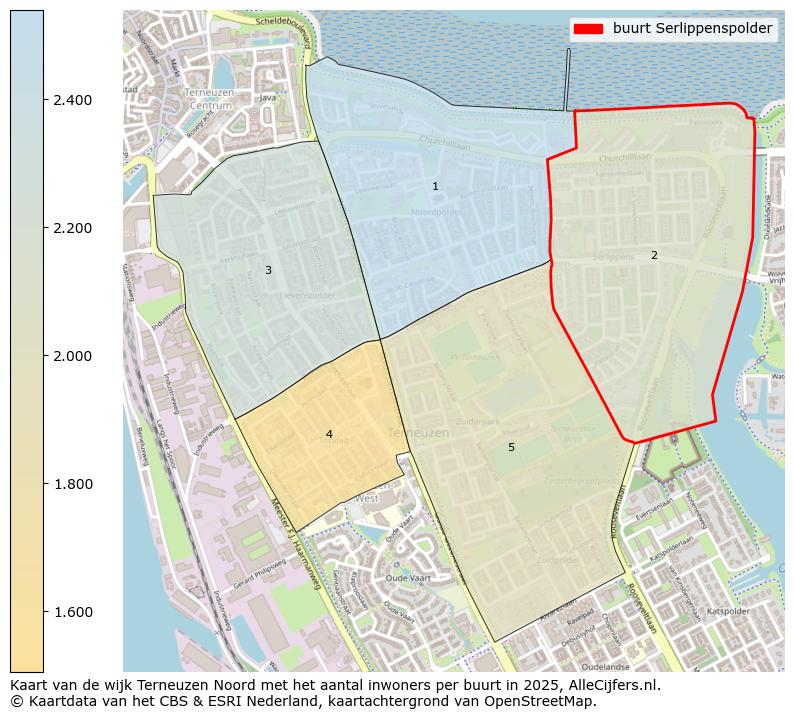 Afbeelding van de buurt Serlippenspolder op de kaart.