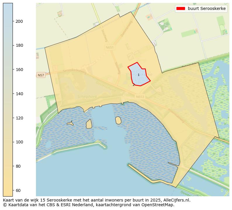 Afbeelding van de buurt Serooskerke op de kaart.