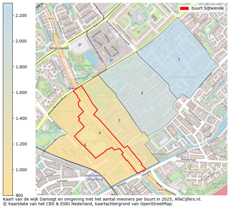 Afbeelding van de buurt Sijtwende op de kaart.
