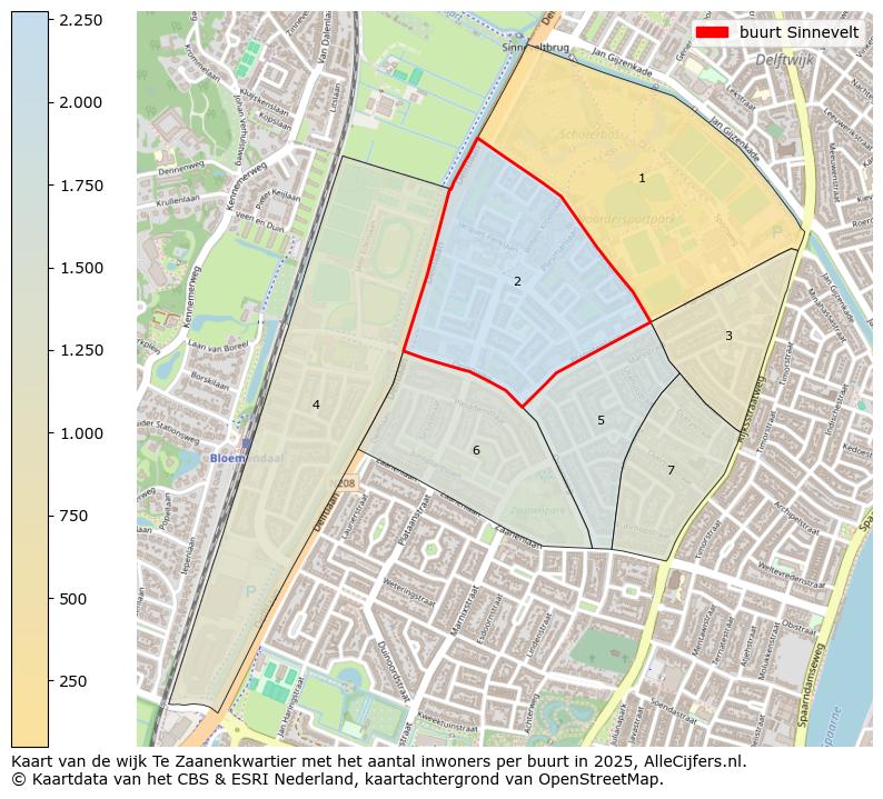 Afbeelding van de buurt Sinnevelt op de kaart.