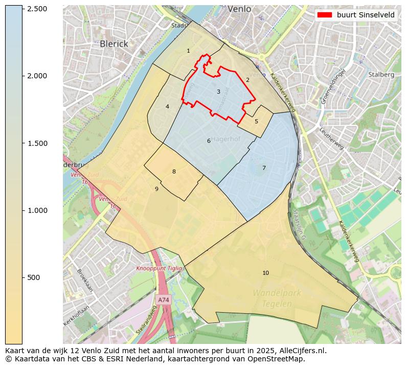 Afbeelding van de buurt Sinselveld op de kaart.