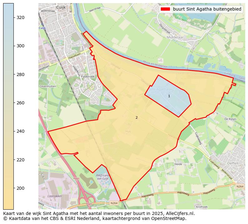 Afbeelding van de buurt Sint Agatha buitengebied op de kaart.
