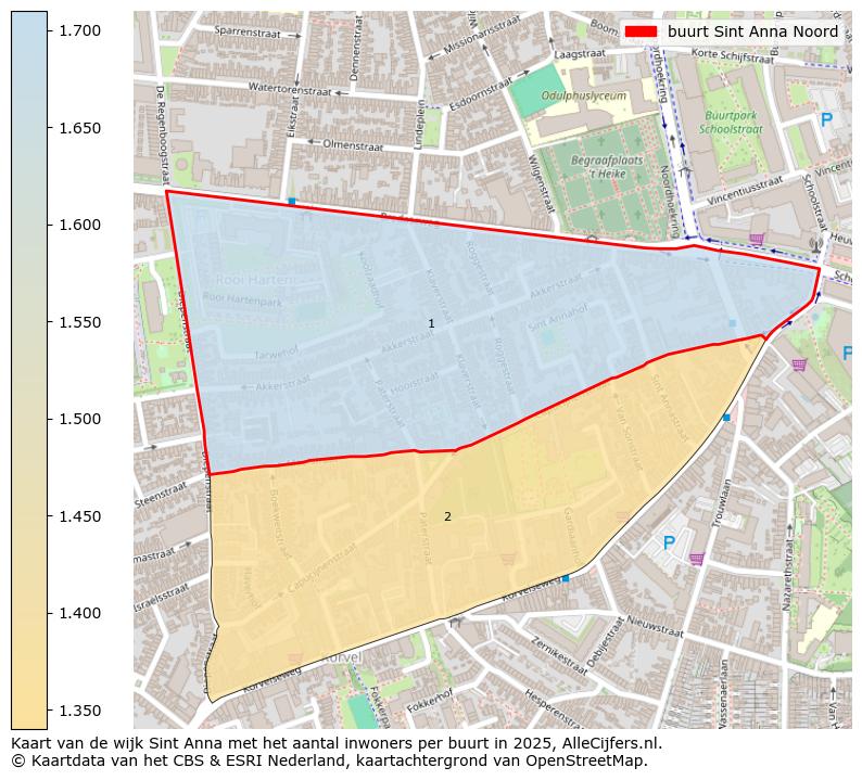 Afbeelding van de buurt Sint Anna Noord op de kaart.