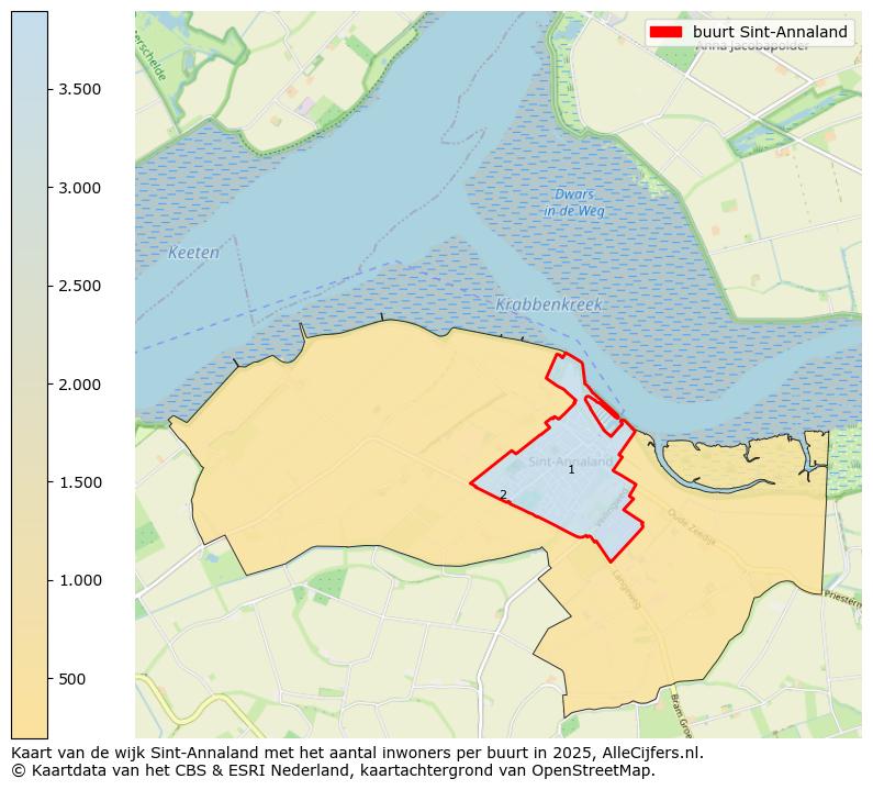 Afbeelding van de buurt Sint-Annaland op de kaart.