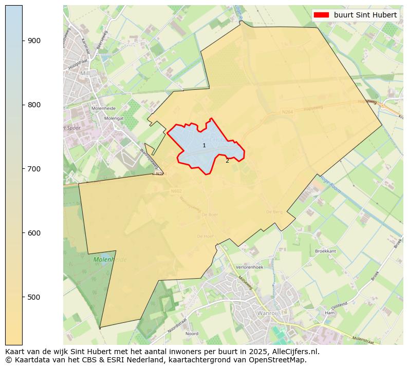 Afbeelding van de buurt Sint Hubert op de kaart.
