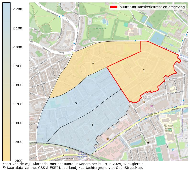 Afbeelding van de buurt Sint Janskerkstraat en omgeving op de kaart.