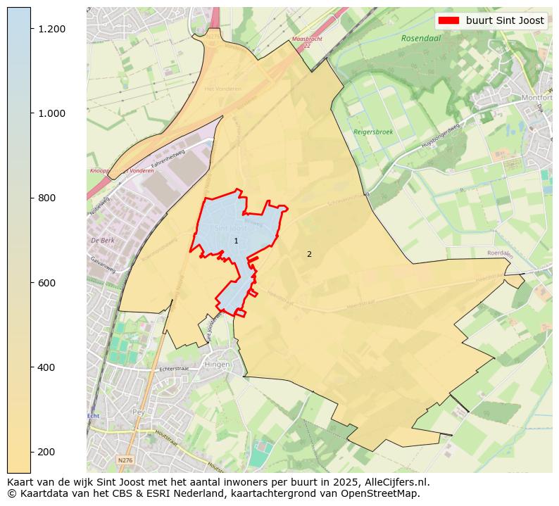 Afbeelding van de buurt Sint Joost op de kaart.