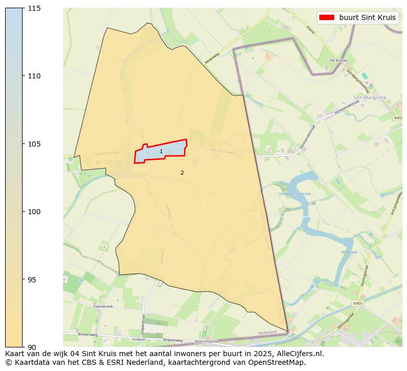 Afbeelding van de buurt Sint Kruis op de kaart.