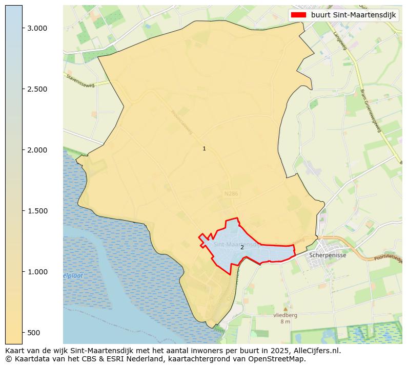 Afbeelding van de buurt Sint-Maartensdijk op de kaart.