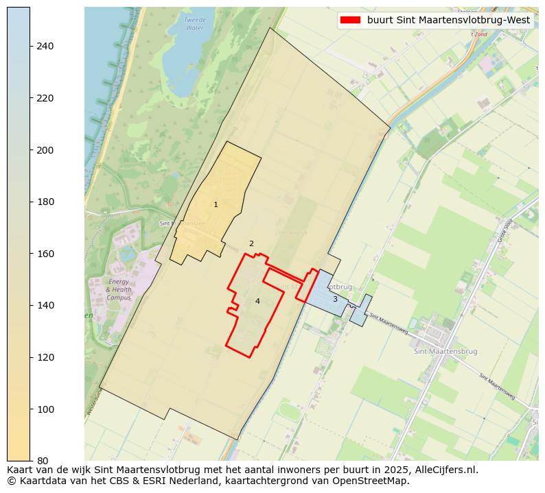 Afbeelding van de buurt Sint Maartensvlotbrug-West op de kaart.