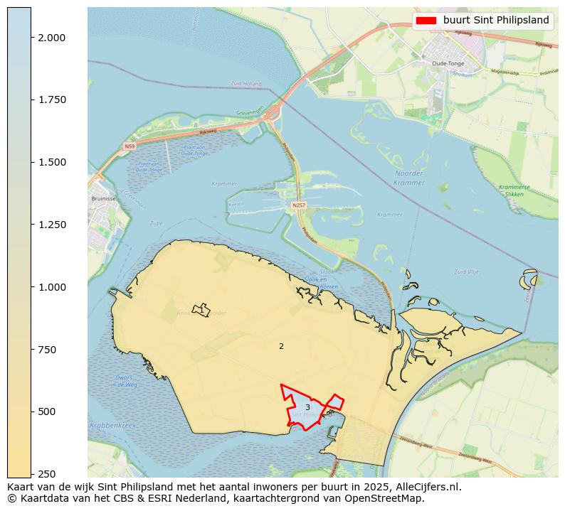 Afbeelding van de buurt Sint Philipsland op de kaart.