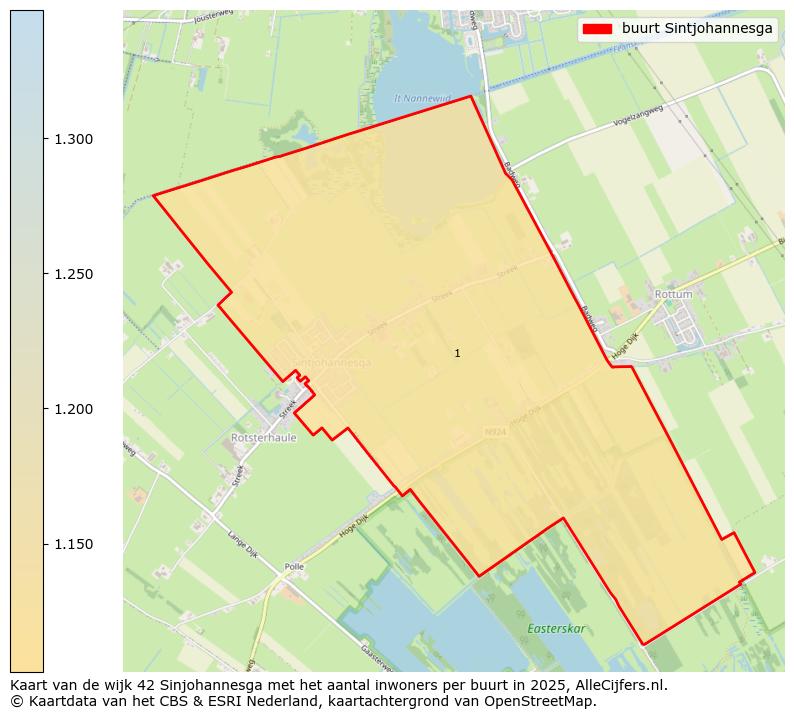 Afbeelding van de buurt Sintjohannesga op de kaart.