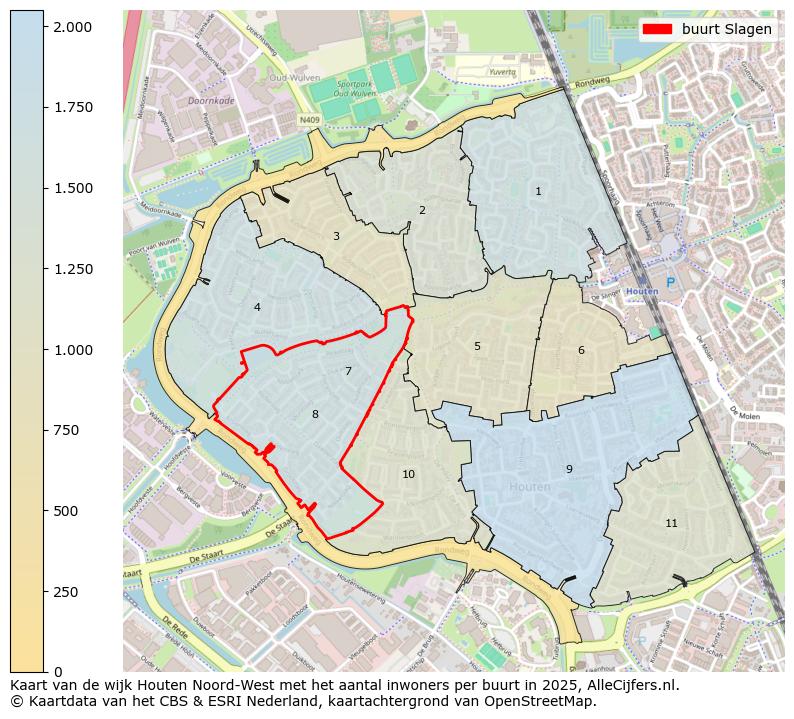 Afbeelding van de buurt Slagen op de kaart.