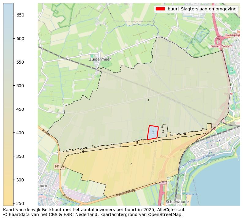Afbeelding van de buurt Slagterslaan en omgeving op de kaart.
