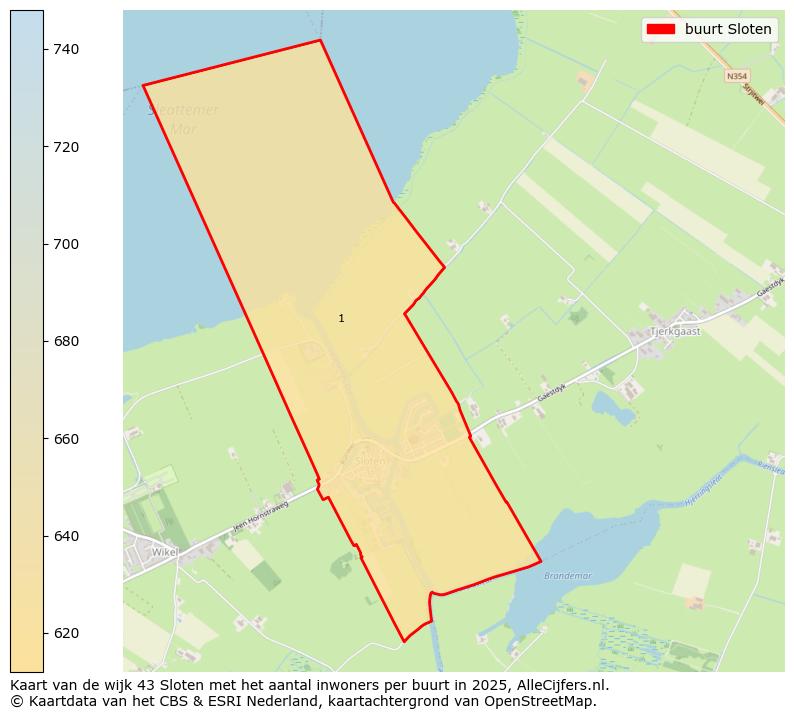 Afbeelding van de buurt Sloten op de kaart.