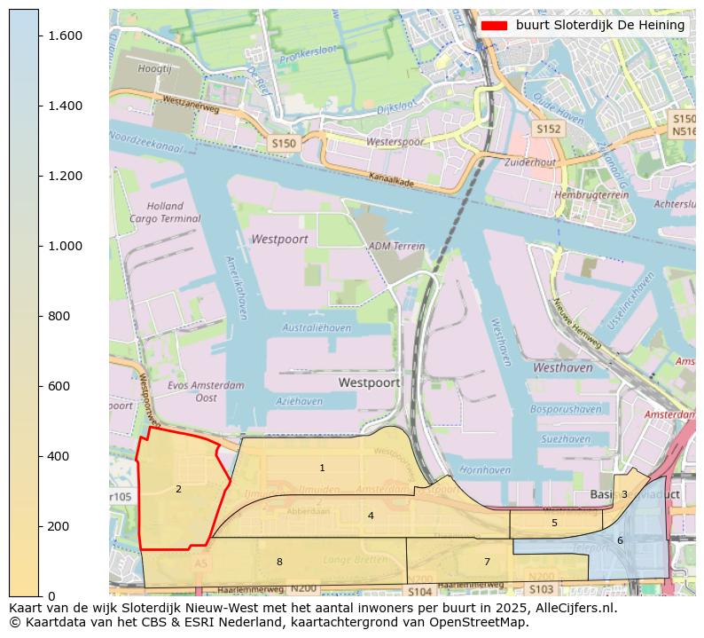 Afbeelding van de buurt Sloterdijk De Heining op de kaart.