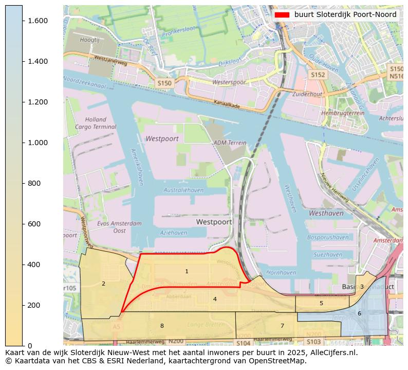 Afbeelding van de buurt Sloterdijk Poort-Noord op de kaart.