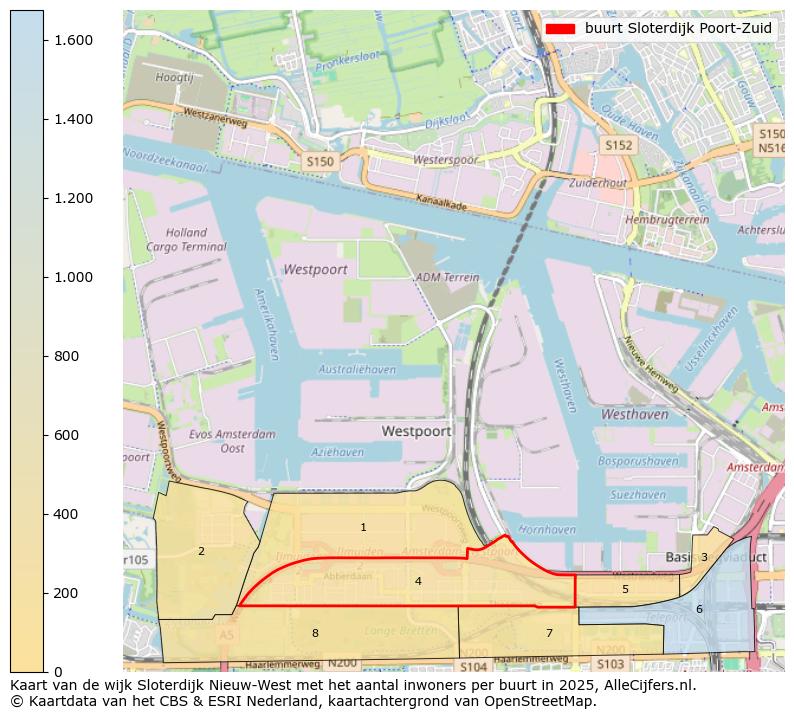 Afbeelding van de buurt Sloterdijk Poort-Zuid op de kaart.